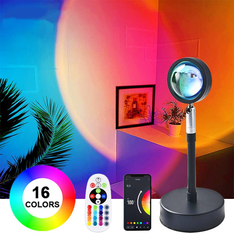 SunsetHalo 16-Color Projection Lamp
