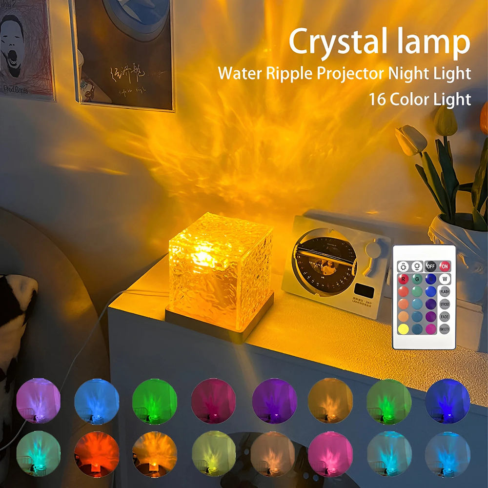 AquaWave 16-Color Water Ripple Projector